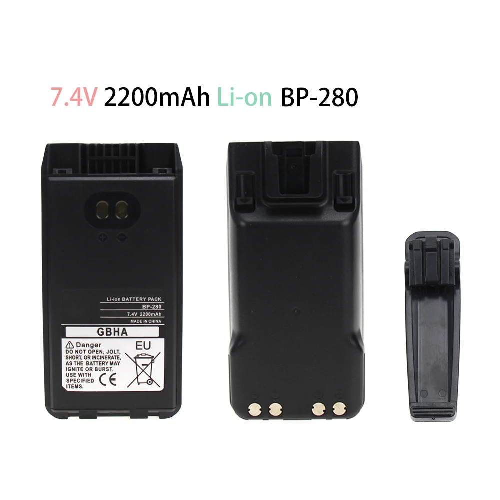 Replacement Two-Way Radio Battery for ICOM BP-279, BP-280, BP-280LI (7.4V 2200mAh
Replacement Two-Way Radio Battery for ICOM BP-279, BP-280, BP-280LI (7.4V 2200mAh