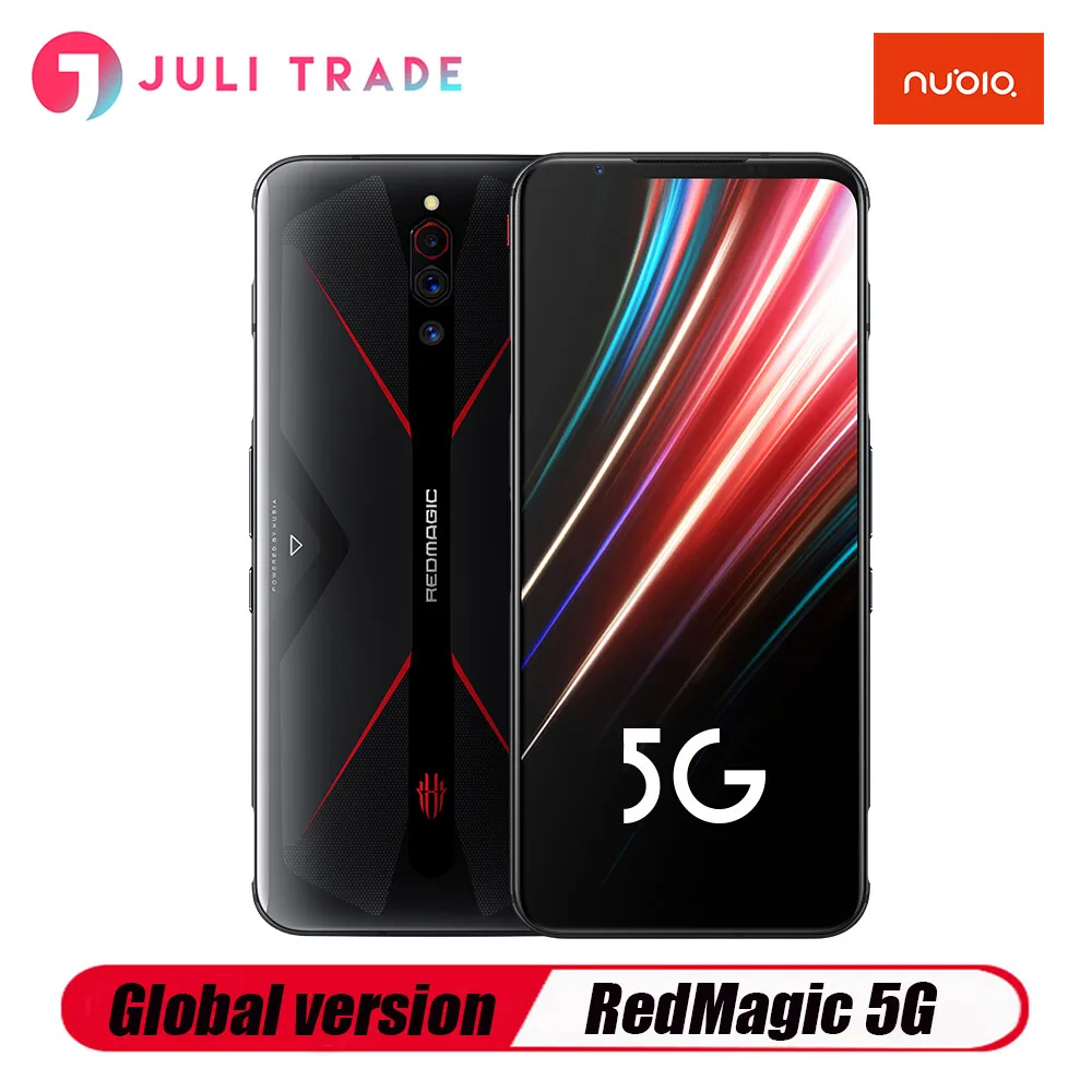 

Global Version Nubia Red Magic 5G Gaming SmartPhone 8GB 128GB 6.65" 144HZ Snarpdragon 865 NFC UFS3.0 original Business Phone