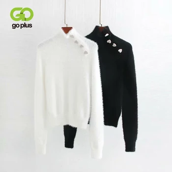 GOPLUS Women's Turtleneck Sweater Casual Black White Buttons Warm Pullover Sweaters Womens Pull Femme Nouveaute 2020 C8296
GOPLUS Women's Turtleneck Sweater Casual Black White Buttons Warm Pullover Sweaters Womens Pull Femme Nouveaute 2020 C8296