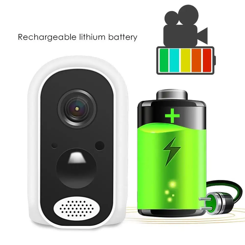 PIR 10400mA Rechargeable WIFI Battery Outdoor IP Camera Waterproof CCTV Full 1080P Motion Detection Microshare
PIR 10400mA Rechargeable WIFI Battery Outdoor IP Camera Waterproof CCTV Full 1080P Motion Detection Microshare
