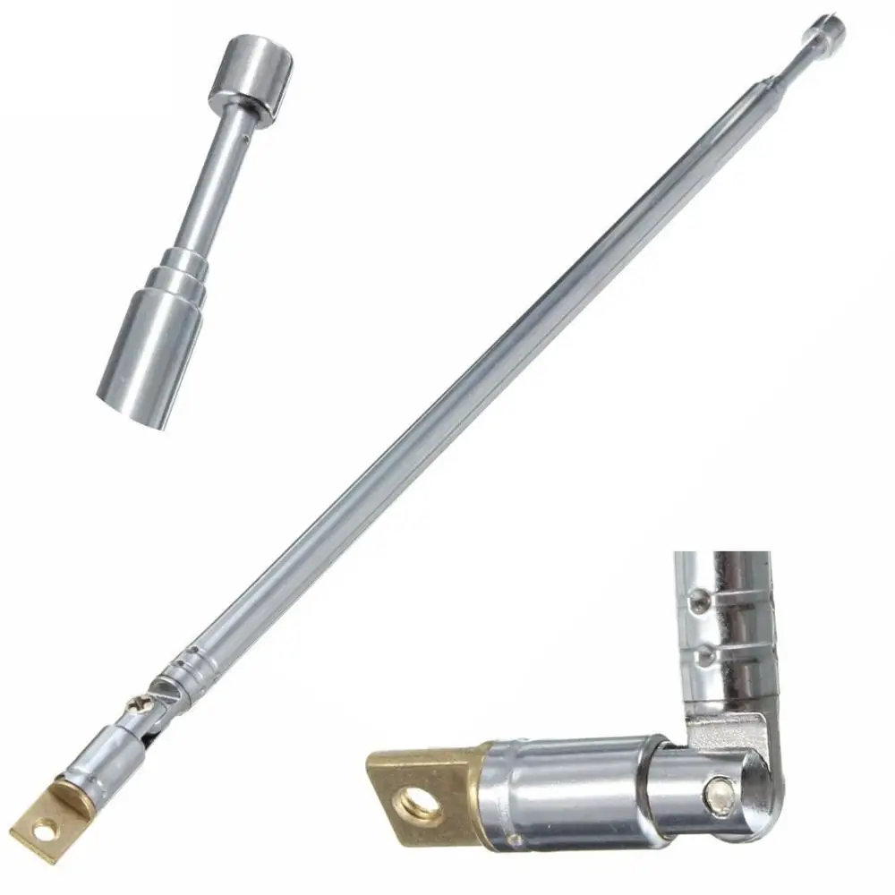 3-Pack Replacement 95cm 37.4" Long 5 Sections Telescopic Antenna for Radio AM FM TV
3-Pack Replacement 95cm 37.4" Long 5 Sections Telescopic Antenna for Radio AM FM TV