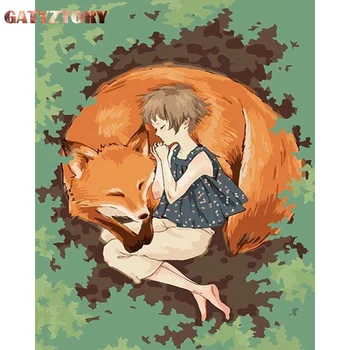 GATYZTORY Paint By Number Girl And Fox Kits Drawing On Canvas Painting By Number Animal Modern Wall Art For Unique Gift
GATYZTORY Paint By Number Girl And Fox Kits Drawing On Canvas Painting By Number Animal Modern Wall Art For Unique Gift
