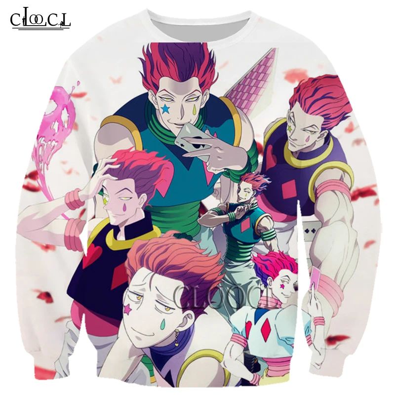 HX Japanese Anime Hunter X Hunter 3D Print Men Women Sweatshirt Harajuku Fashion Casual Sportswear Streetwear Unisex Tops
HX Japanese Anime Hunter X Hunter 3D Print Men Women Sweatshirt Harajuku Fashion Casual Sportswear Streetwear Unisex Tops