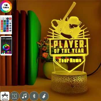 MVP Baseball Player Custom Name 7 colors Led Night Light for Children Bedroom Decoration Gifts Smart Phone Control Table Lamp
MVP Baseball Player Custom Name 7 colors Led Night Light for Children Bedroom Decoration Gifts Smart Phone Control Table Lamp