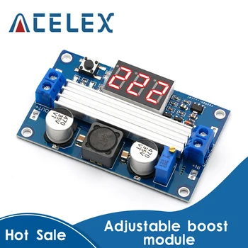 LTC1871 DC DC Step Up Booster Converter 3-35VDC to 3.5-35VDC + LED Voltmeter DC-DC Step Up Module Power Supply Voltage Regulator
LTC1871 DC DC Step Up Booster Converter 3-35VDC to 3.5-35VDC + LED Voltmeter DC-DC Step Up Module Power Supply Voltage Regulator