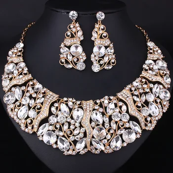 Wedding Jewelry Phoenix shaped Crystal Necklace earrings Elegant Bridal Jewelry sets
Wedding Jewelry Phoenix shaped Crystal Necklace earrings Elegant Bridal Jewelry sets