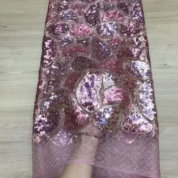 2019 Latest Sequined Design African Net Lace Fabrics In Pink High Quliaty Nigerian Sequins Wedding Lace For Dress Sewing Fabric
2019 Latest Sequined Design African Net Lace Fabrics In Pink High Quliaty Nigerian Sequins Wedding Lace For Dress Sewing Fabric