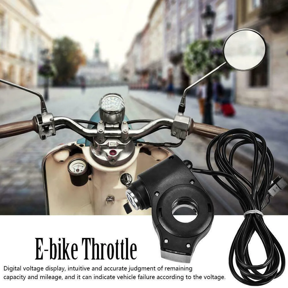 12V-99V Black Universal With Lock Accelerator Durable 3 Wires Electric Twist Throttle E Bike Digital LCD Display Voltage Cycling
12V-99V Black Universal With Lock Accelerator Durable 3 Wires Electric Twist Throttle E Bike Digital LCD Display Voltage Cycling