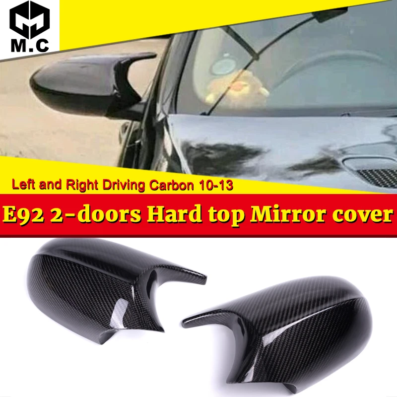 For BMW 3-Series E92 Hard Top Mirror Cover Caps Add on Style M3 Look 1:1 Replacement 100% Real Vacuumed Dry Carbon Fiber 2010-13
For BMW 3-Series E92 Hard Top Mirror Cover Caps Add on Style M3 Look 1:1 Replacement 100% Real Vacuumed Dry Carbon Fiber 2010-13