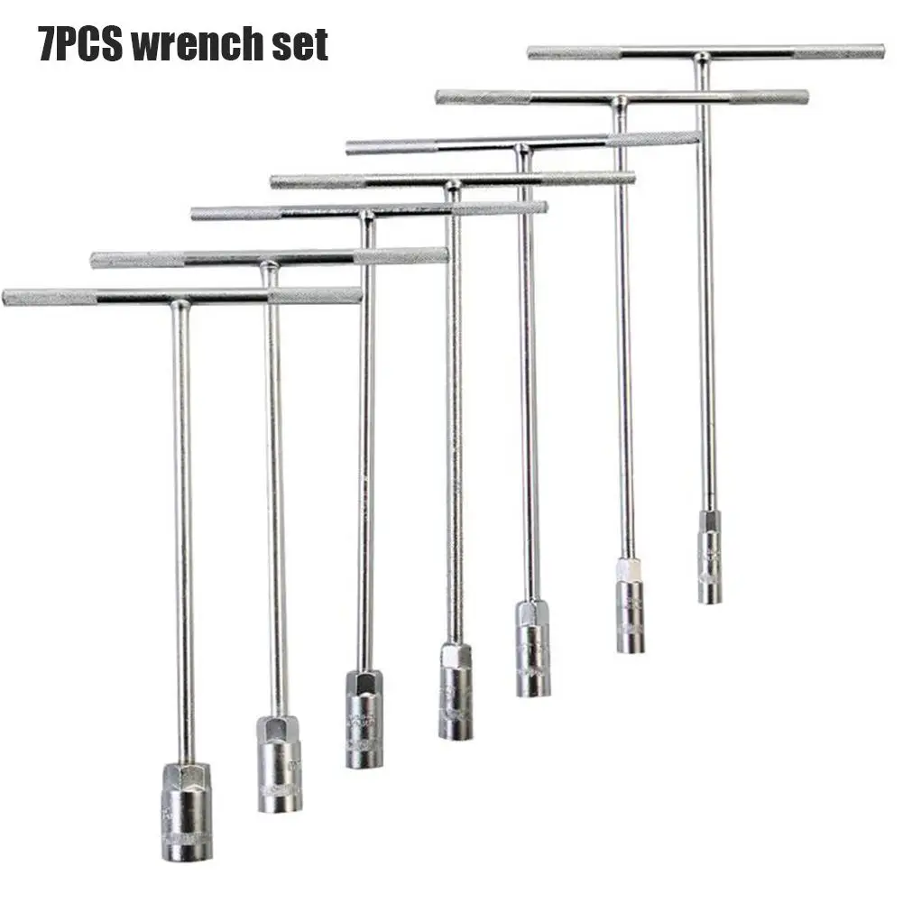 7Pcs T-Handle Socket Wrench Tool Set Metric Socket Racer Socket Motorcycle Car Repair Tools Service Repair Aid Sleeve Motorcycle
7Pcs T-Handle Socket Wrench Tool Set Metric Socket Racer Socket Motorcycle Car Repair Tools Service Repair Aid Sleeve Motorcycle