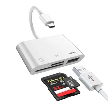 3 in 1 USB-C Card Reader Type-C to USB/SD/TF Card Adapter For Camera Phone Tablet PC Laptop Smartphone
3 in 1 USB-C Card Reader Type-C to USB/SD/TF Card Adapter For Camera Phone Tablet PC Laptop Smartphone
