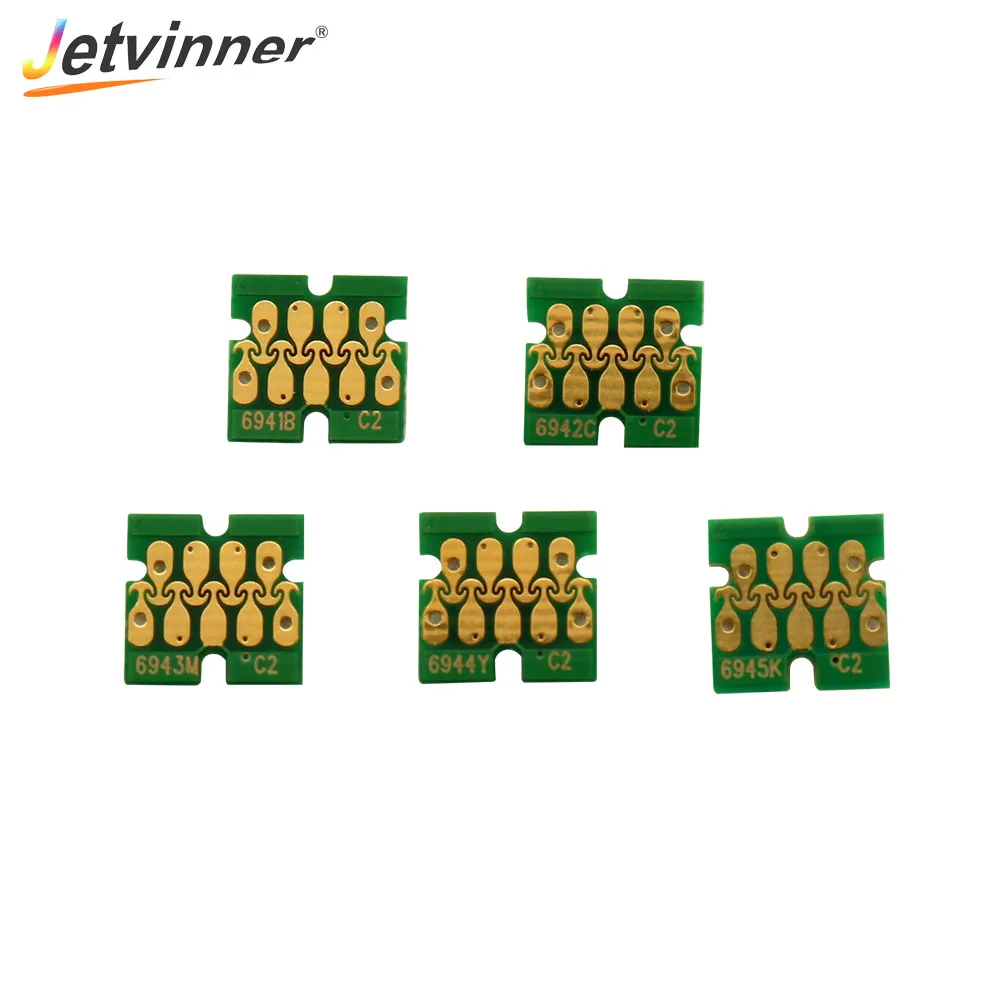 T6941-T6945 One Time Ink Cartridge Chip For EPSON Surecolor T3200 T5200 T7200 T3070 T5070 T7070 T3270 T5270 T7270 Printers
T6941-T6945 One Time Ink Cartridge Chip For EPSON Surecolor T3200 T5200 T7200 T3070 T5070 T7070 T3270 T5270 T7270 Printers