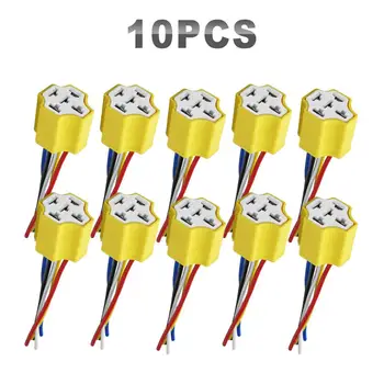 JGAUT 12V 24V 10 Pieces Ceramic Relay 4-PIN 5-PIN Relay With Wiring For Auto Car Wire Wiring kit Controller 12V 24V
JGAUT 12V 24V 10 Pieces Ceramic Relay 4-PIN 5-PIN Relay With Wiring For Auto Car Wire Wiring kit Controller 12V 24V