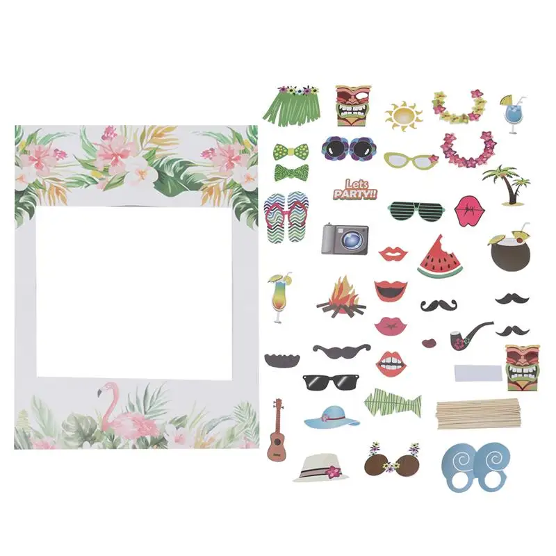 33pcs Hawaiian Party Paper Picture Frame and Photo Props Selfie Props Dress Up Accessory Birthday Party Supplies
33pcs Hawaiian Party Paper Picture Frame and Photo Props Selfie Props Dress Up Accessory Birthday Party Supplies