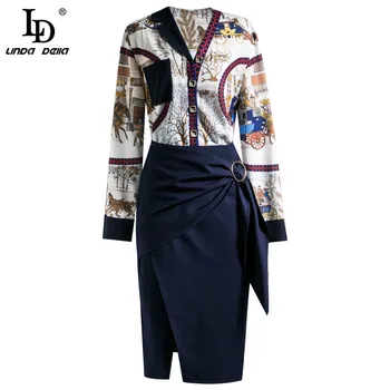 LD LINDA DELLA Spring Summer Fashion Women Suit Character abstraction print Tops +Split Skirts Office Lady 2 Two Pieces Set
LD LINDA DELLA Spring Summer Fashion Women Suit Character abstraction print Tops +Split Skirts Office Lady 2 Two Pieces Set