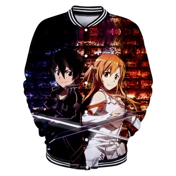 Anime Sword Art Online Baseball Jacket Coat Sweatshirt Button Up Shirt for Men Women Kids Clothes Clothing SAO Kirito Asuna
Anime Sword Art Online Baseball Jacket Coat Sweatshirt Button Up Shirt for Men Women Kids Clothes Clothing SAO Kirito Asuna