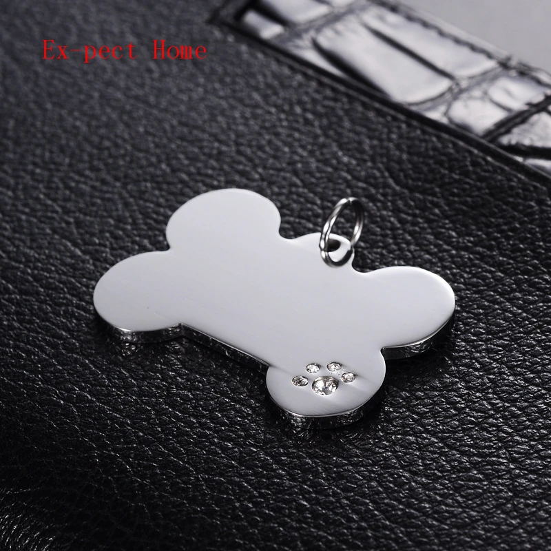 100pcs Diamond Bone Shape Stainless Steel Pet Cat ID Card Tags Personalized Dog Name Adress Phone Pet Accessories
100pcs Diamond Bone Shape Stainless Steel Pet Cat ID Card Tags Personalized Dog Name Adress Phone Pet Accessories