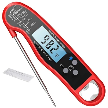 Kitchen Digital Food Thermometer Instant Read Meat Thermometer Probe for Cooking, BBQ, Grill and Oil Deep Fry
Kitchen Digital Food Thermometer Instant Read Meat Thermometer Probe for Cooking, BBQ, Grill and Oil Deep Fry