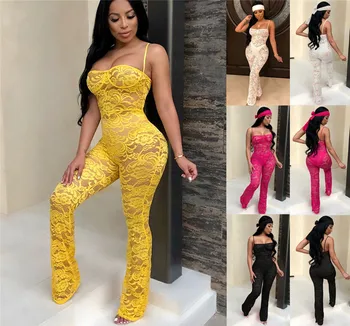 Lace Jumpsuit 2020 Women Romper New Fashion Rompers Womens Jumpsuits Clubwear Playsuit Hollow Out Party Chiffon Outweaer Clothes
Lace Jumpsuit 2020 Women Romper New Fashion Rompers Womens Jumpsuits Clubwear Playsuit Hollow Out Party Chiffon Outweaer Clothes