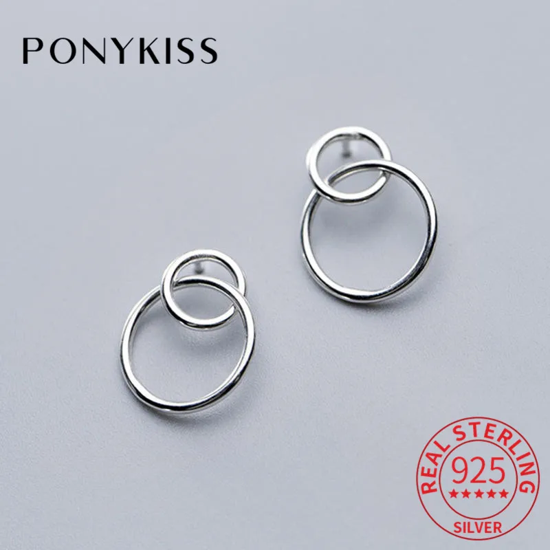 PONYKISS 100% 925 Sterling Silver Hollow Round Dangle Drop Earring Classic Fashion Earrings Women Party Commuting Chic Accessory
PONYKISS 100% 925 Sterling Silver Hollow Round Dangle Drop Earring Classic Fashion Earrings Women Party Commuting Chic Accessory