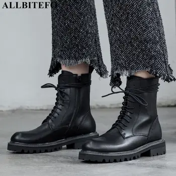 ALLBITEFO high quality genuine leather brand high heels ankle boots for women winter snow thick heel amrtin boots women boots
ALLBITEFO high quality genuine leather brand high heels ankle boots for women winter snow thick heel amrtin boots women boots