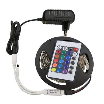 4pcs 5M LED Strip Light 2835 SMD RGB Tape DC12V Flexible Ribbon Diode 24 Key Controller Adapter EU Decor Home Hotel Car Bridge
4pcs 5M LED Strip Light 2835 SMD RGB Tape DC12V Flexible Ribbon Diode 24 Key Controller Adapter EU Decor Home Hotel Car Bridge