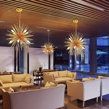 Nordic Artistic LED Aluminum Dandelion Chandelier Hanging Lamps Decorative Fixture Lighting Led Golden Chandelier LED Bulbs Gold
Nordic Artistic LED Aluminum Dandelion Chandelier Hanging Lamps Decorative Fixture Lighting Led Golden Chandelier LED Bulbs Gold