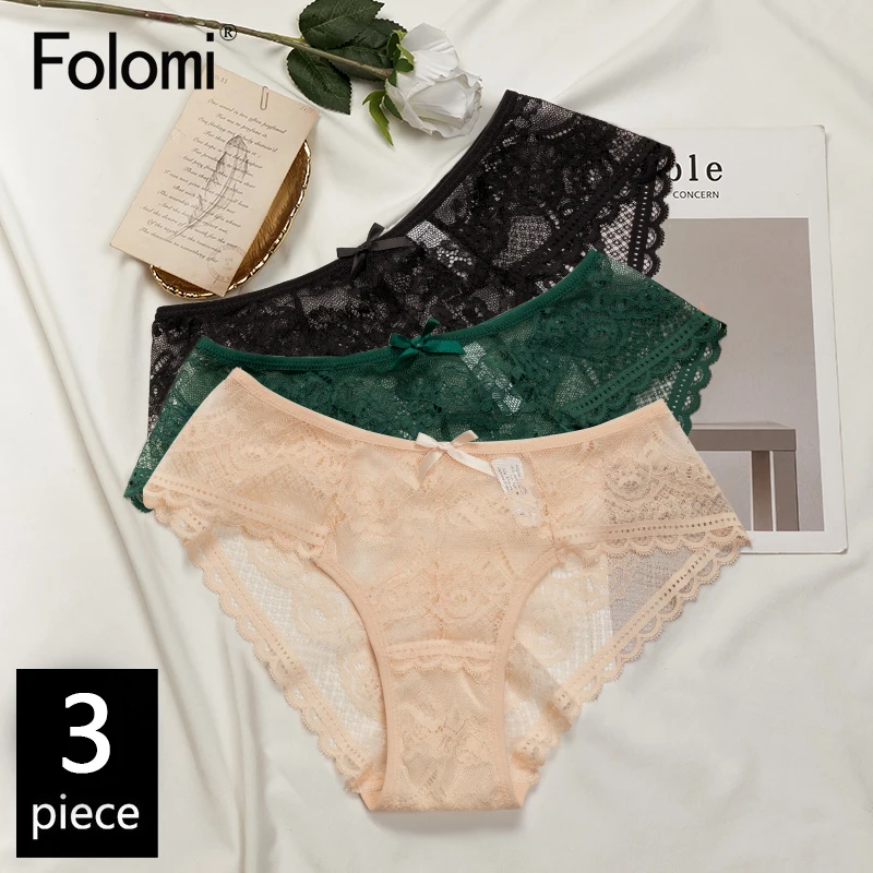 Folomi 3Pcs/Pack! Sexy Panties Women Lingerie Lace Underpanties Breathable Soft Transparent Panties Female Underwear S-XXL
Folomi 3Pcs/Pack! Sexy Panties Women Lingerie Lace Underpanties Breathable Soft Transparent Panties Female Underwear S-XXL