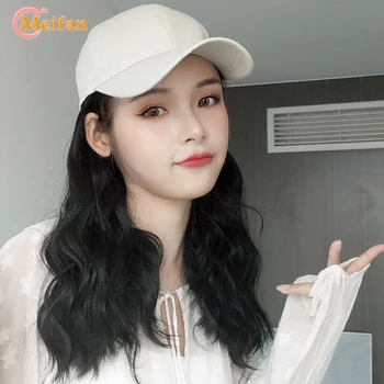 MEIFAN Synthetic Wig with Hat Long Water Wave Curly Hair Extensions With Black/White Baseball Cap All-in-one Hat Wig
MEIFAN Synthetic Wig with Hat Long Water Wave Curly Hair Extensions With Black/White Baseball Cap All-in-one Hat Wig