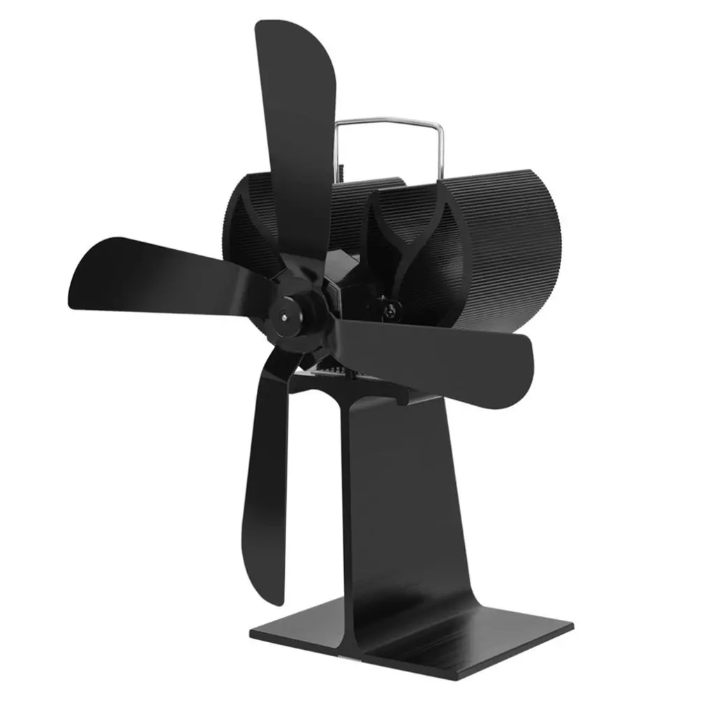 Black Heat Powered 4 Blades Stove Fan Log Fireplace Wood Burner Eco Ultra Quiet Blower No Battery or Electricity
Black Heat Powered 4 Blades Stove Fan Log Fireplace Wood Burner Eco Ultra Quiet Blower No Battery or Electricity