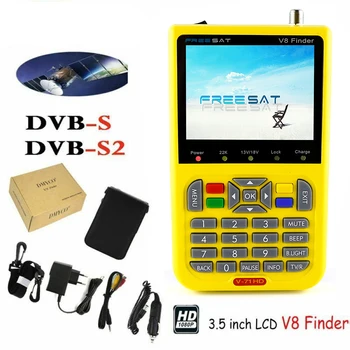 High Definition Digital Satellite Finder Meter Freesat V8 Finder DVB-S2 FTA MPEG-2 H.264 3.5 inch LCD US UK & EU Plug
High Definition Digital Satellite Finder Meter Freesat V8 Finder DVB-S2 FTA MPEG-2 H.264 3.5 inch LCD US UK & EU Plug
