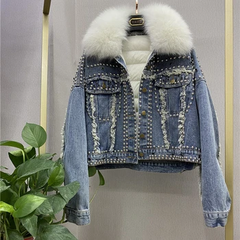 LANMREM denim fur collar loose 2020 fashionale short detachable liner witner coat single-breasted cotton padded clothes 2A962
LANMREM denim fur collar loose 2020 fashionale short detachable liner witner coat single-breasted cotton padded clothes 2A962