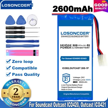 100% Original LOSONCOER 2600mAh ICOB2,OUTCAST 20S-1P Rechargeable Battery for Soundcast Outcast ICO420, Outcast ICO421 Battery
100% Original LOSONCOER 2600mAh ICOB2,OUTCAST 20S-1P Rechargeable Battery for Soundcast Outcast ICO420, Outcast ICO421 Battery