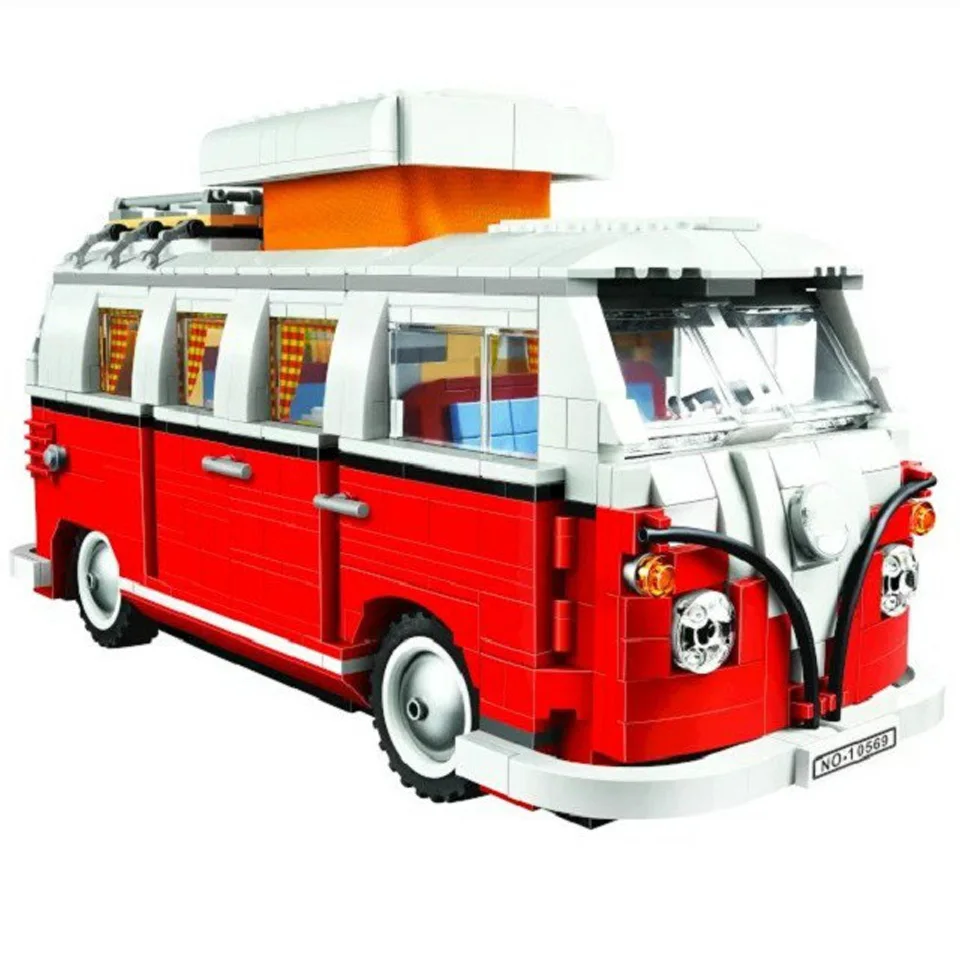 In stock 21001 T1 Camper Van Classic Bus Model 1342pcs Creator Series Building Blocks Toy Compatible Legoinglys kids toys
In stock 21001 T1 Camper Van Classic Bus Model 1342pcs Creator Series Building Blocks Toy Compatible Legoinglys kids toys