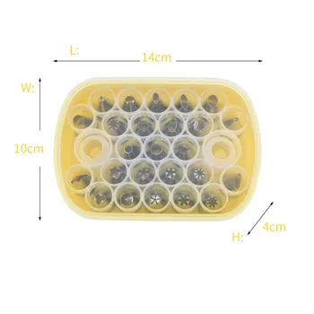 25 PCS/Set Icing Piping Nozzle Silicone Pastry Bag Tips+ 2 Reusable Couplers & Storage Case Kitchen DIY Cake Decorating Tools
25 PCS/Set Icing Piping Nozzle Silicone Pastry Bag Tips+ 2 Reusable Couplers & Storage Case Kitchen DIY Cake Decorating Tools