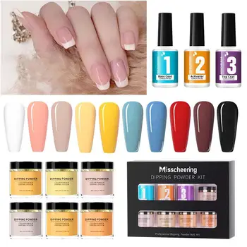 Yiwa Dipping Nail Powder Set Natural Dry Dipping System Nails Power Dip Base Activator Without UV Lamp Cure 
Yiwa Dipping Nail Powder Set Natural Dry Dipping System Nails Power Dip Base Activator Without UV Lamp Cure