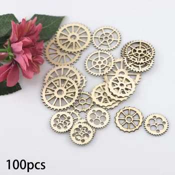 100PCS Mixed Wooden Cogs wheel gear Charm DIY Decoration Bar Pendant Altered Craft For Decorating Earrings, Rings Gift
100PCS Mixed Wooden Cogs wheel gear Charm DIY Decoration Bar Pendant Altered Craft For Decorating Earrings, Rings Gift