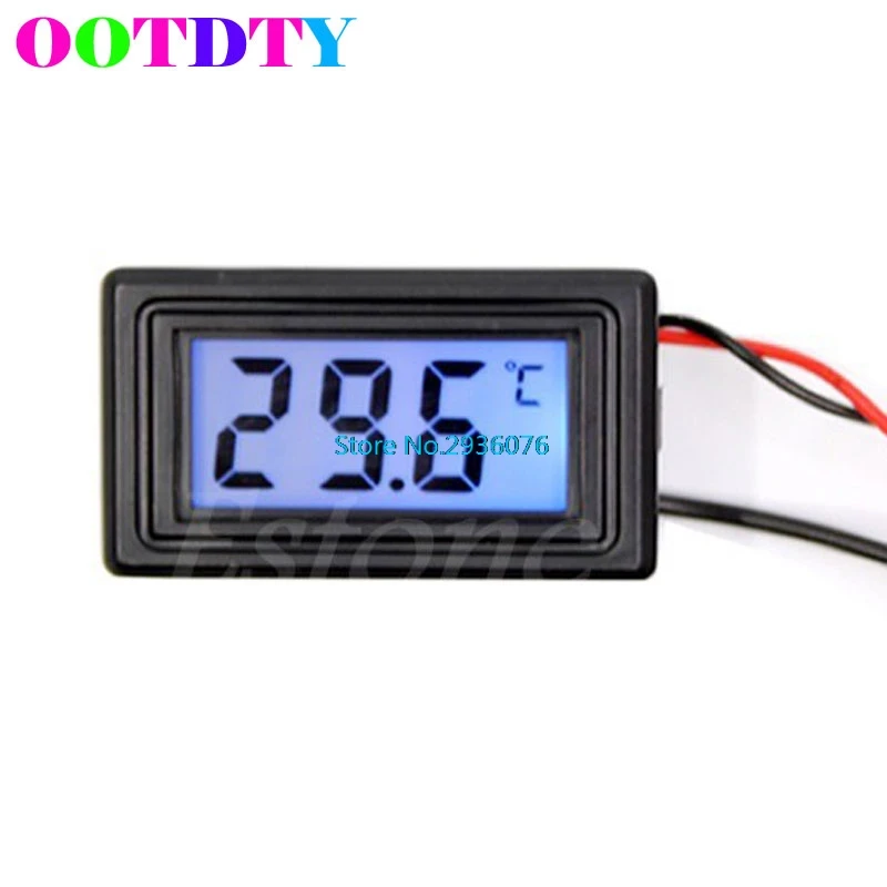 Thermometer w/Wire Roundish Mini Fahrenheit Digital FAST SHIPPING