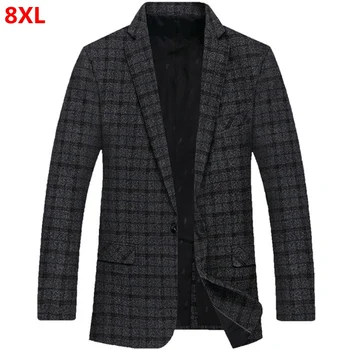 Spring new men's blazer 8XL plus size loose casual checkered suit big size jacket tide Western-style clothes
Spring new men's blazer 8XL plus size loose casual checkered suit big size jacket tide Western-style clothes