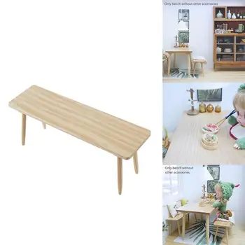1: 12 Dollhouse Miniature Long Bench Furniture Model Wooden Simulation Bench Dollhouse Dining Garden Decor Dollhouse Accessories
1: 12 Dollhouse Miniature Long Bench Furniture Model Wooden Simulation Bench Dollhouse Dining Garden Decor Dollhouse Accessories