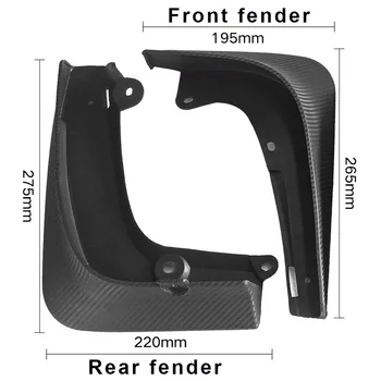 4pcs Car Black Mud Flaps Fenders Splash Guards Parts Fit For Tesla Model S 2019 Replacement Exterior Accessories
4pcs Car Black Mud Flaps Fenders Splash Guards Parts Fit For Tesla Model S 2019 Replacement Exterior Accessories