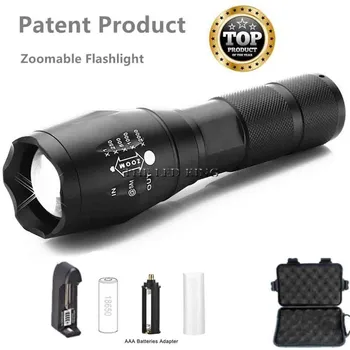 LED Flashlight 5 modes T6 L2 Aluminum Waterproof Zoomable Torch Tactical light use 18650 26650 Rechargeable Battery For Hunting
LED Flashlight 5 modes T6 L2 Aluminum Waterproof Zoomable Torch Tactical light use 18650 26650 Rechargeable Battery For Hunting