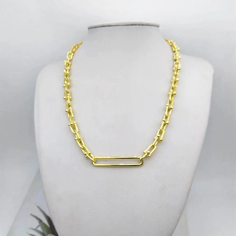 1: 1 Original Model S925 Sterling Silver Necklaces For Women 3 Colors U-shape Chain Necklaces Brand Jewelry Anniversary Gift
1: 1 Original Model S925 Sterling Silver Necklaces For Women 3 Colors U-shape Chain Necklaces Brand Jewelry Anniversary Gift