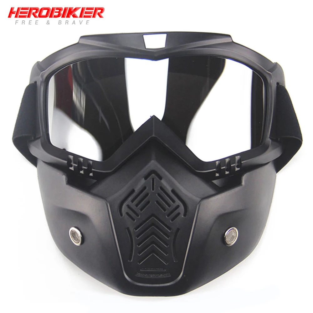HEROBIKER Motorcycle Face Mask Goggles Motocross Motorbike Skiing Modular Mask Moto Helmet Glasses For Open Face Retro Helmet
HEROBIKER Motorcycle Face Mask Goggles Motocross Motorbike Skiing Modular Mask Moto Helmet Glasses For Open Face Retro Helmet