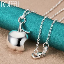 DOTEFFIL 925 Sterling Silver 16-30 Inch Chain Apple Pendant Necklace For Women Wedding Engagement Fashion Charm Jewelry
DOTEFFIL 925 Sterling Silver 16-30 Inch Chain Apple Pendant Necklace For Women Wedding Engagement Fashion Charm Jewelry