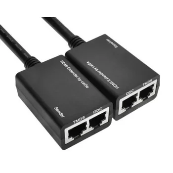 Hot HDMI Over RJ45 CAT5e CAT6 LAN Ethernet Balun Extender Repeater Up To 100ft 1080P HDMI Extender New
Hot HDMI Over RJ45 CAT5e CAT6 LAN Ethernet Balun Extender Repeater Up To 100ft 1080P HDMI Extender New