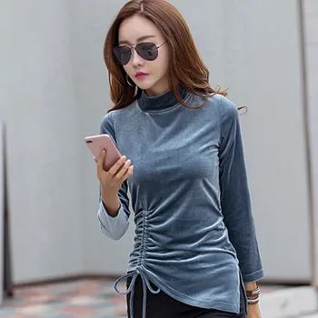 New Autumn Winter Sweaters Women Hot Sale Golden velvet high collar and long sleeves Pullovers Knitted Sweater Female 
New Autumn Winter Sweaters Women Hot Sale Golden velvet high collar and long sleeves Pullovers Knitted Sweater Female