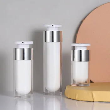 15/30/50ml Pearl White Acrylic Airless Jar Round Empty Refillable Bottles Cosmetic Packaging Bottle Cosmetic Cream Jar Pump B897
15/30/50ml Pearl White Acrylic Airless Jar Round Empty Refillable Bottles Cosmetic Packaging Bottle Cosmetic Cream Jar Pump B897
