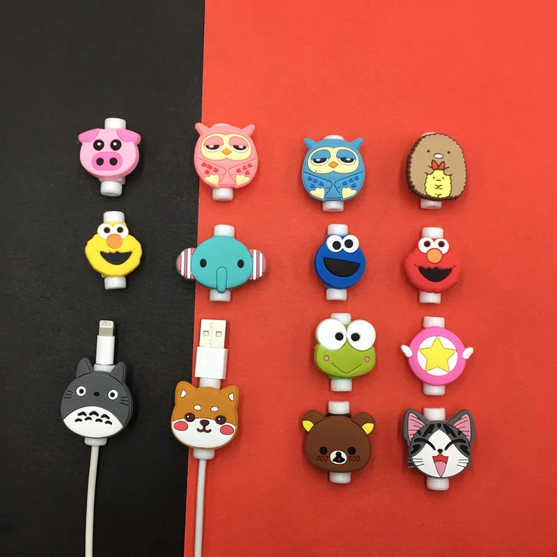 1 шт. Милая защита кабеля USB управление линией данных Органайзер зажим намотка для