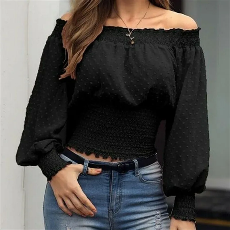 Plus Size 2XL Dots Frill Trim Shirred Slim Fit Crop Tops Women Autumn Streetwear Off Shoulder Buttoned Ruffles Hem Boho T-Shirts
Plus Size 2XL Dots Frill Trim Shirred Slim Fit Crop Tops Women Autumn Streetwear Off Shoulder Buttoned Ruffles Hem Boho T-Shirts